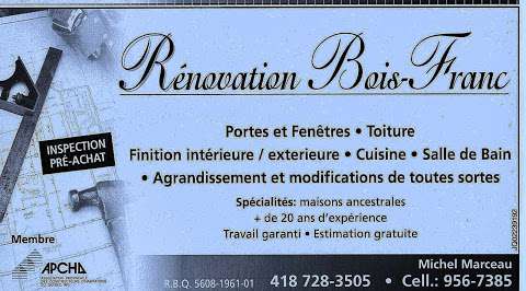 Renovation bois-franc